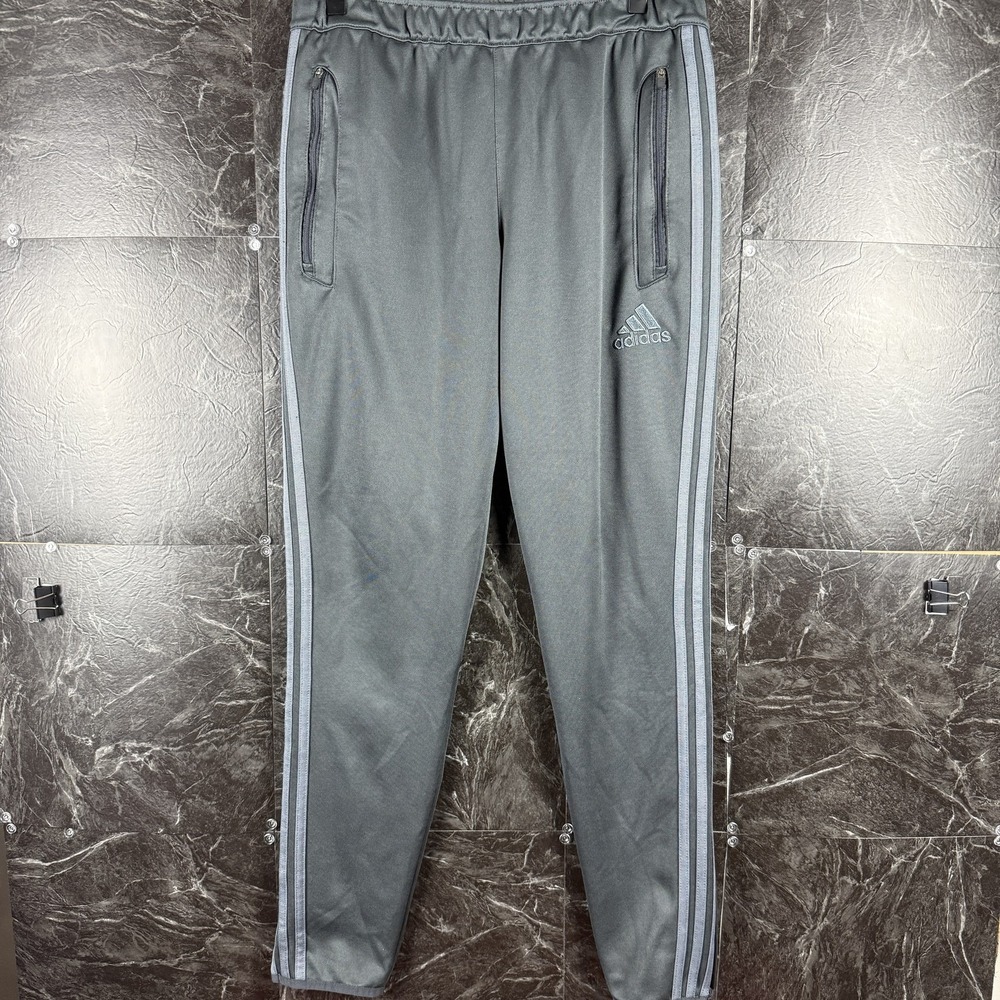 Adidas Men's Grey ClimaCool Track Pants Medium